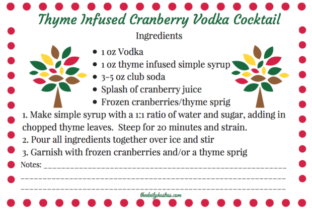 Click here for a light, refreshing, and delicious cocktail perfect for Thanksgiving! Plus a FREE recipe card!
