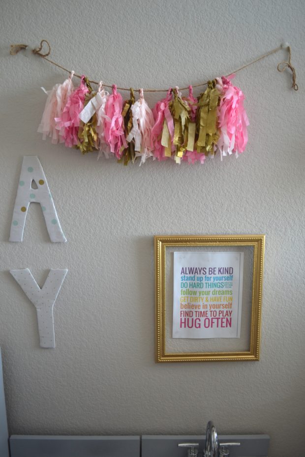 how to reuse party supplies, reuseable party decor, party decor as home decor