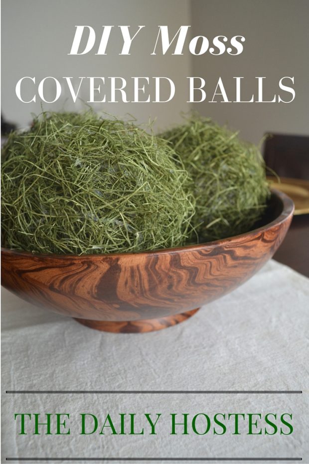 DIY Moss Covered Balls
