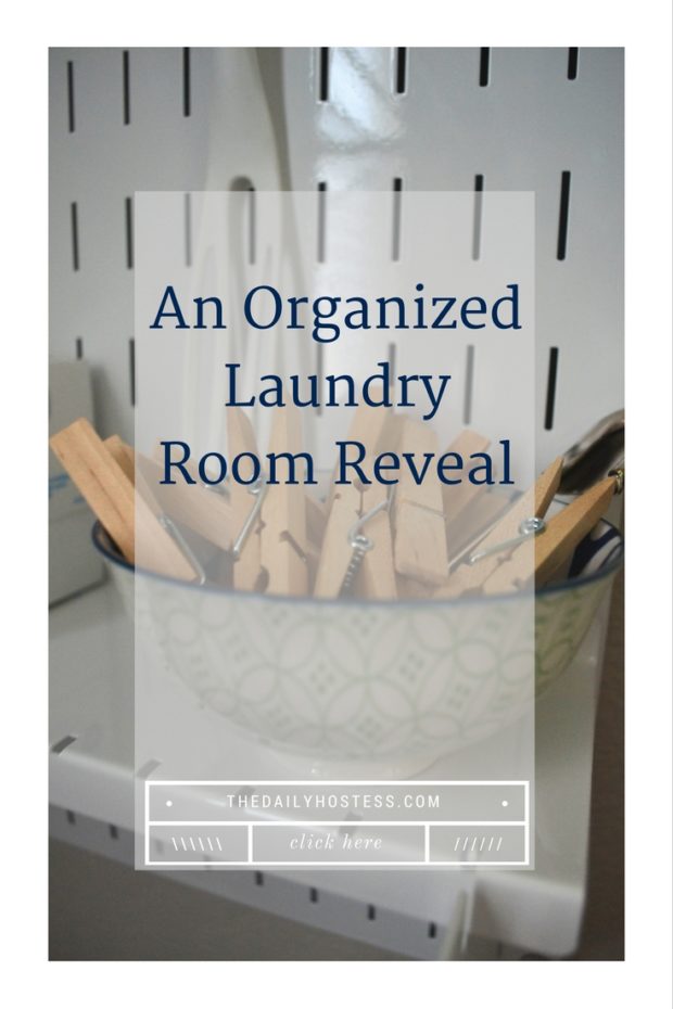 An Organized Laundry Room Reveal - The Daily Hostess