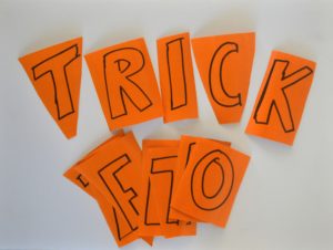 Click here to see how to make a really easy Halloween banner in time for trick-or-treaters.