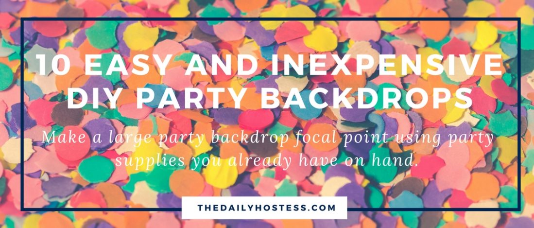 10 Easy Party Backdrop Ideas