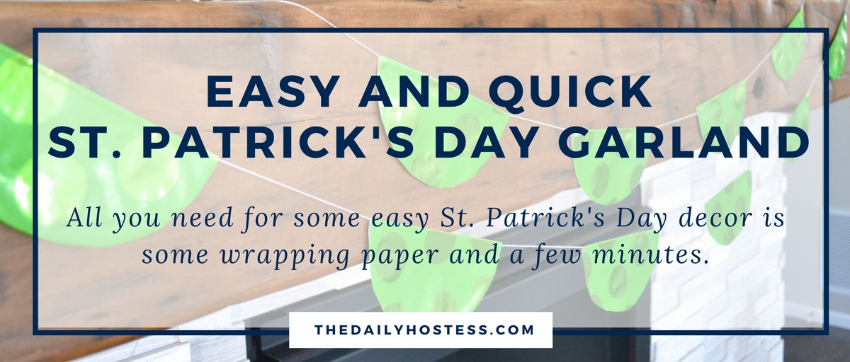 An Easy DIY St. Patrick’s Day Garland
