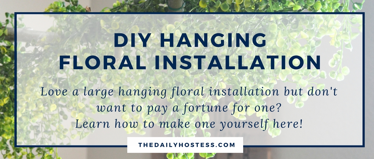 DIY Hanging Floral Installation