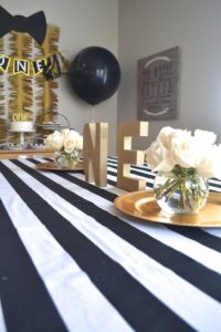 Black and gold first birthday party ideas, boy first birthday party ideas, mr. onederful birthday theme, mr. onederful birthday ideas