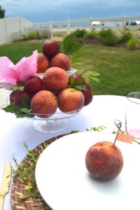 peach party centerpiece, peach party decorations, peach party tablescape, peach themed baby shower, peach bridal shower, peach party favors