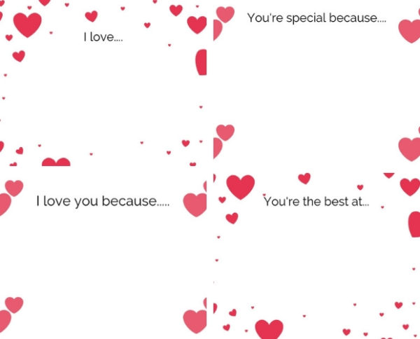 Printable Valentine's Day Daily Love Notes - The Daily Hostess