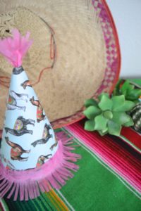 DIY Party Hat Tutorial, how to make your own paper party hats, party hat template, party hat diy, #partyhatdiy #partyhattutorial, Cinco de Mayo party hats