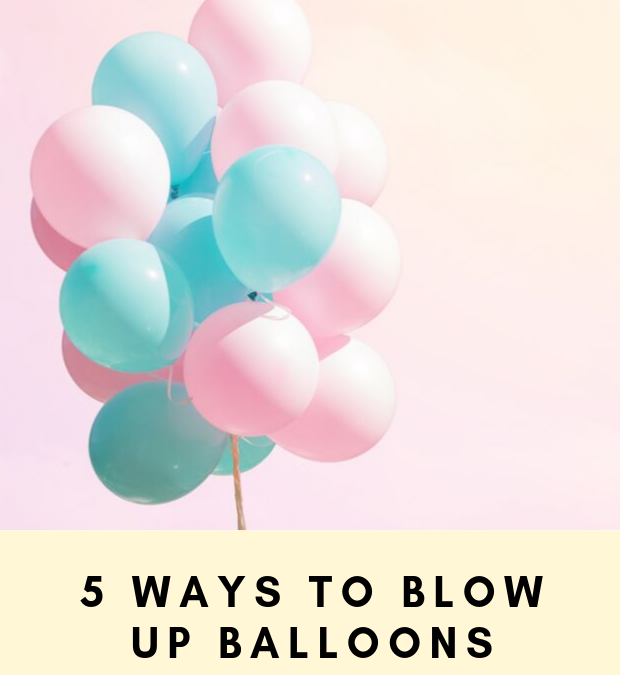 balloons, party balloons, balloons without helium, how to blow up a balloon without helium