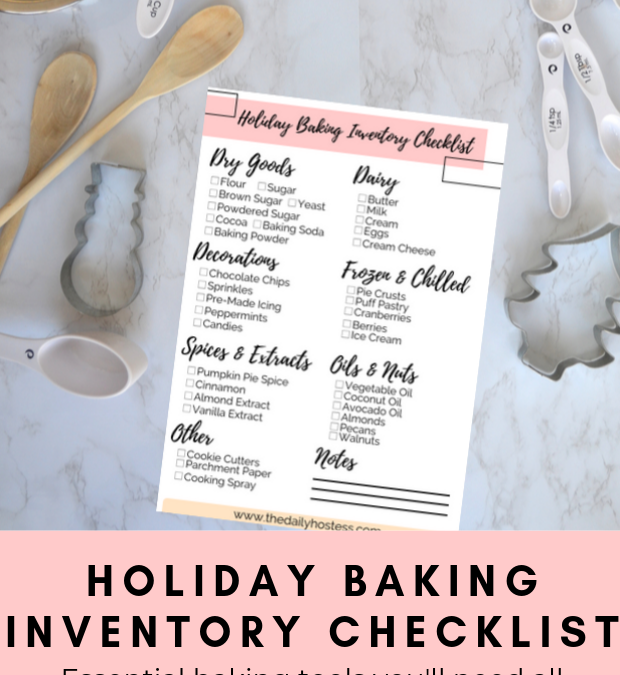10 Must-Have Christmas Baking Essentials {Download the Holiday Baking Supply  Checklist} - Organize by Dreams