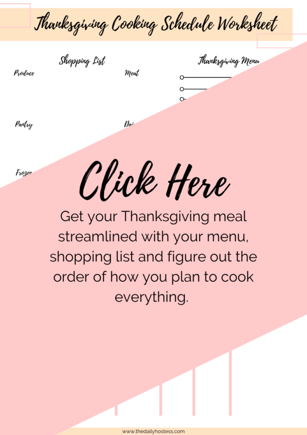 thanksgiving cooking schedule worksheet download