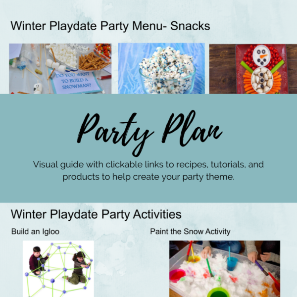 winter themed playdate, snow much fun, winter kids party planned for you