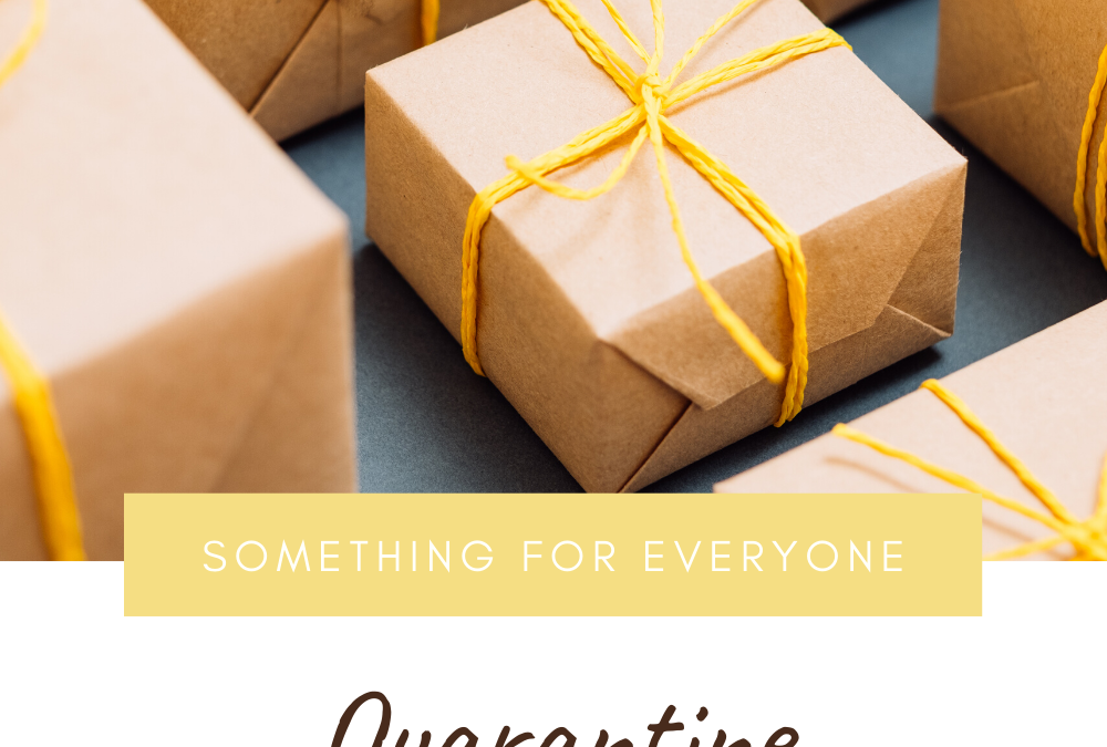 Quarantine Care Package Ideas, printable gift tracker, ideas to gift the whole family