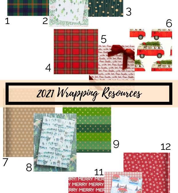 wrapping paper resource, holiday wrapping paper, Christmas wrapping paper collections, mix and match wrapping paper